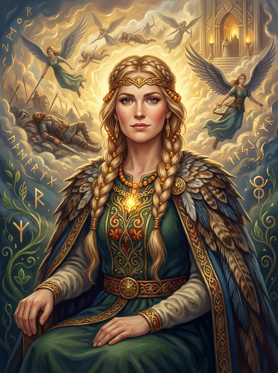 Portrait of Freya, Norse Goddess