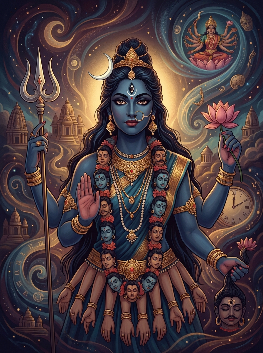 Portrait of Kali, Goddess of Time