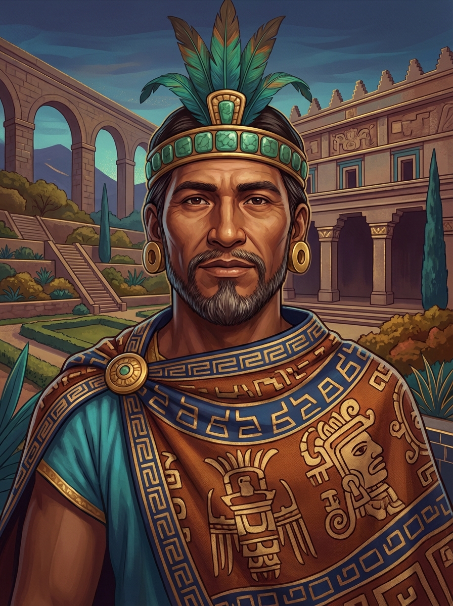 Portrait of Nezahualcoyotl, Aztec Poet-King