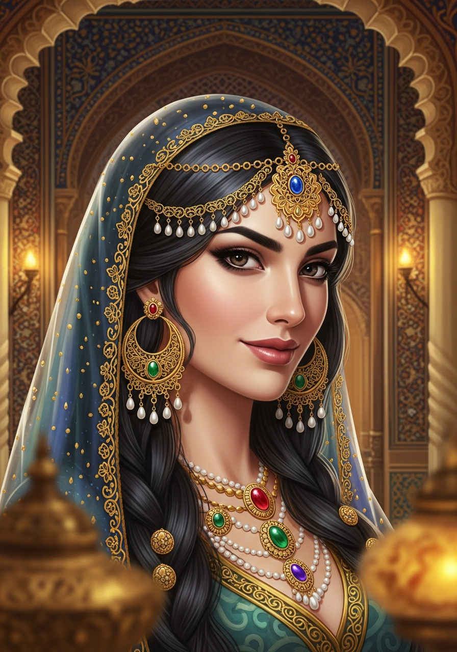 Portrait of Scheherazade, Storyteller