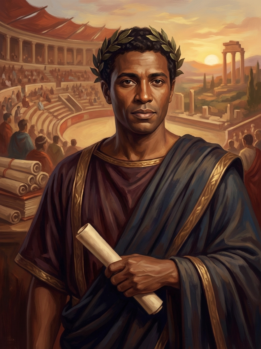 Portrait of Terence, African-Roman Playwright