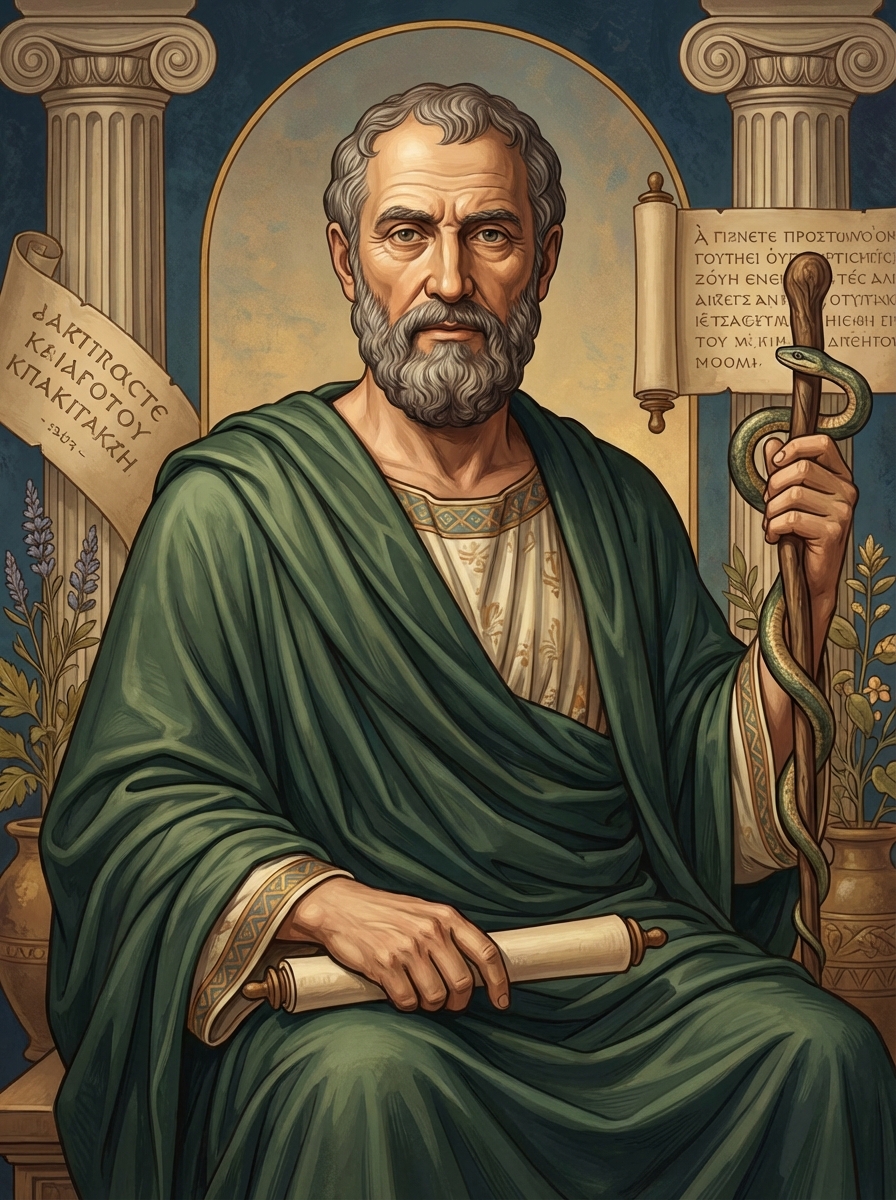 Portrait of Hippocrates, Greek Physician