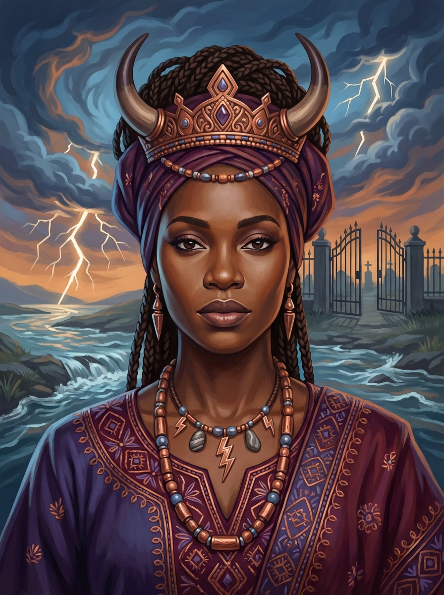 Portrait of Oya, Yoruba Goddess of Storms