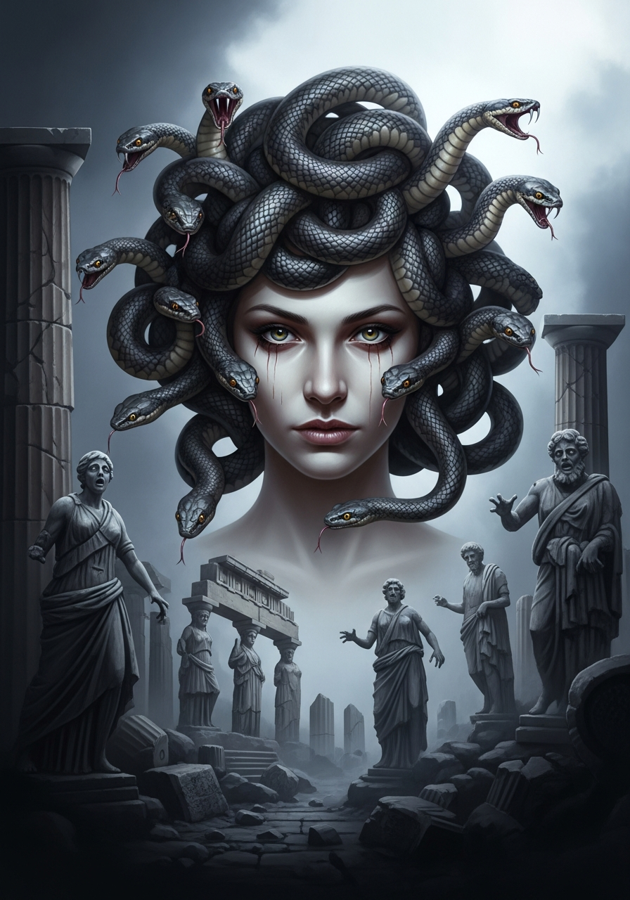 Portrait of Medusa, Gorgon