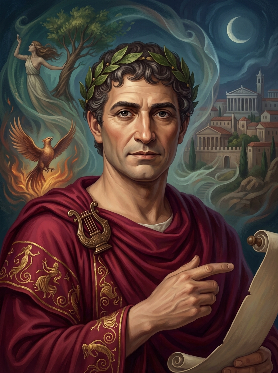 Portrait of Ovid, Roman Poet
