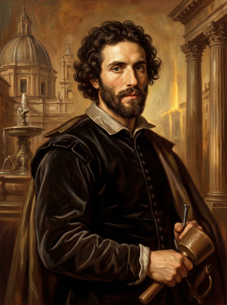 Portrait of Gian Lorenzo Bernini, Baroque Sculptor
