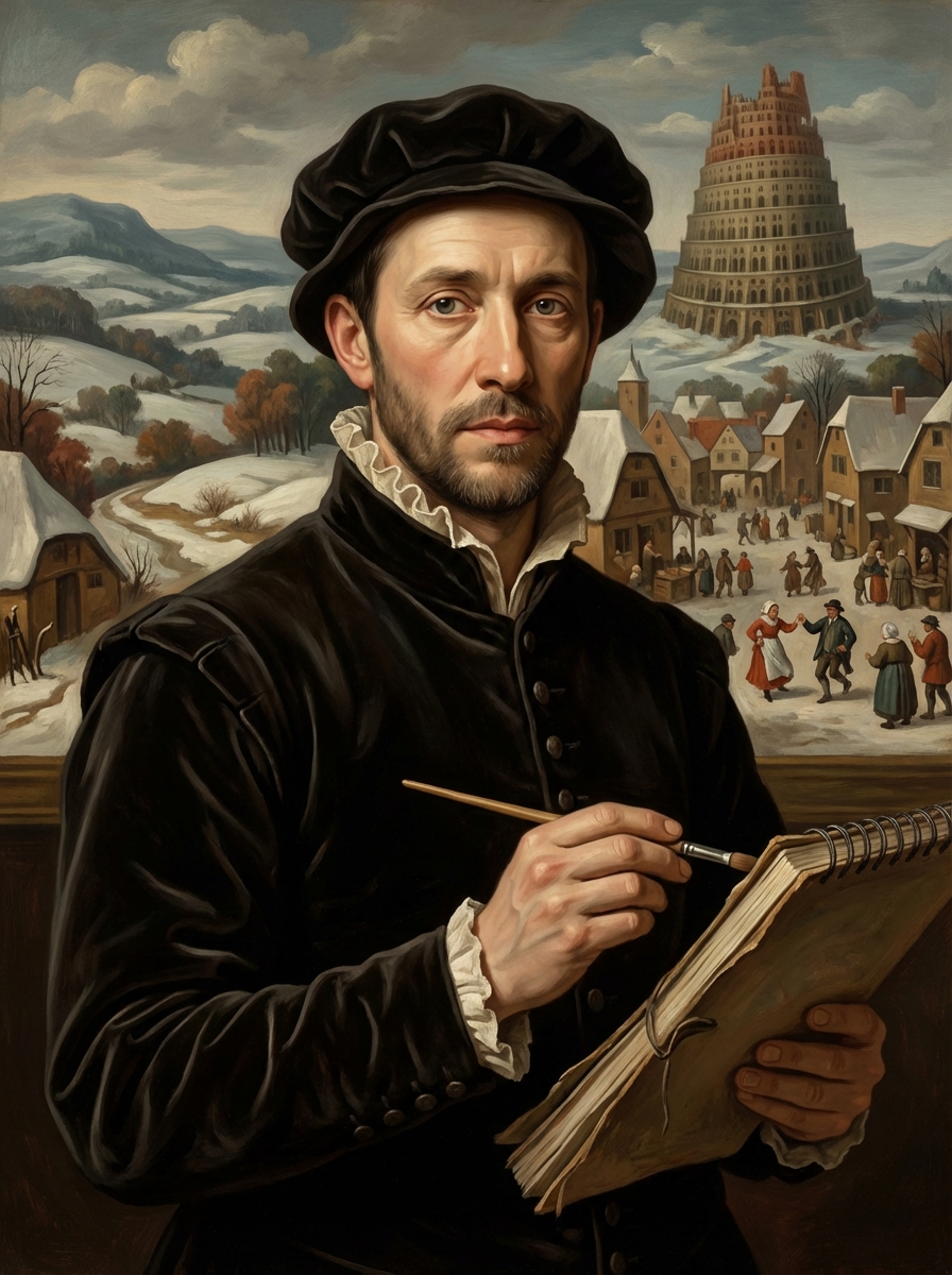 Portrait of Pieter Bruegel the Elder, Flemish Painter