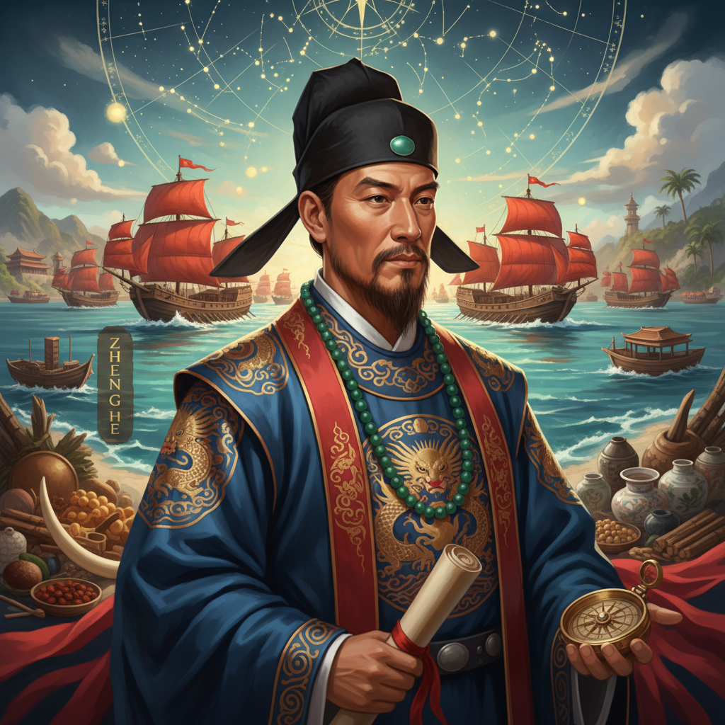 Portrait of Zheng He, Admiral & Explorer
