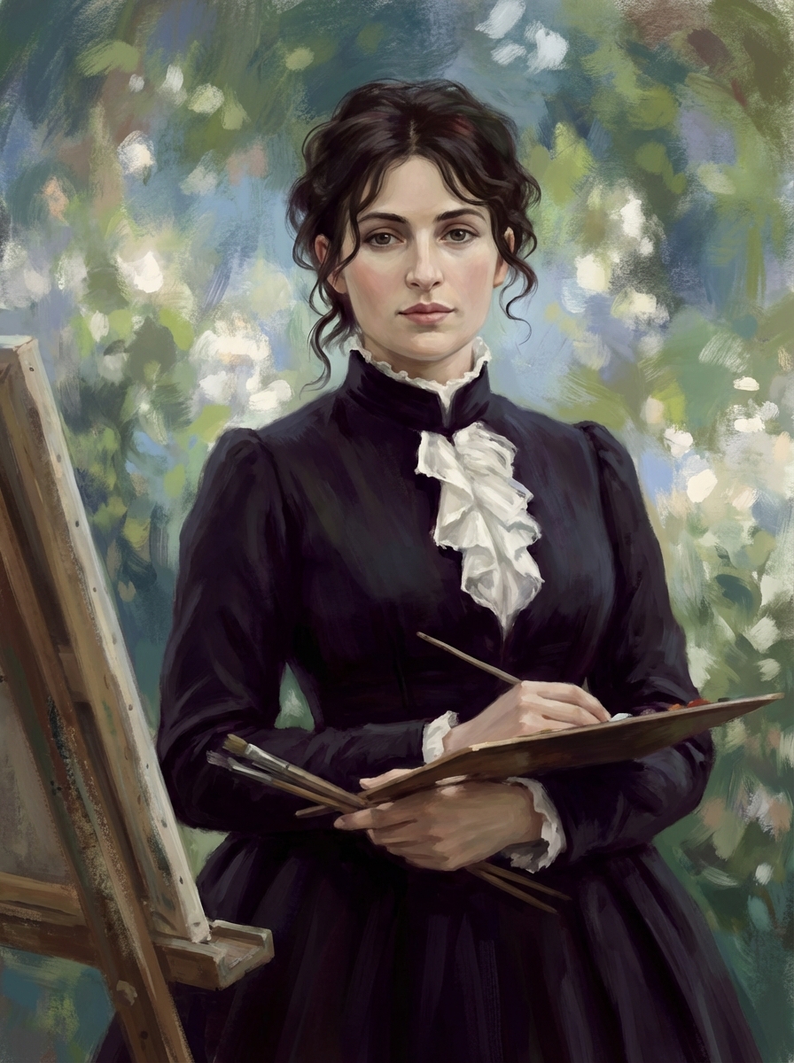 Portrait of Berthe Morisot, Impressionist Painter
