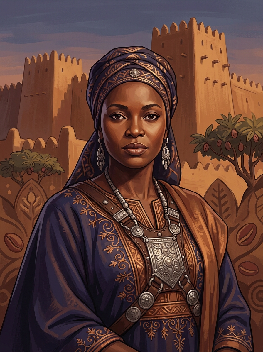 Portrait of Queen Amina of Zaria, Nigerian Warrior Queen