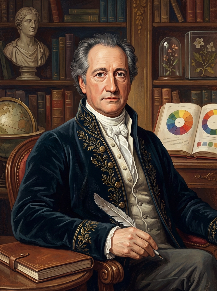 Portrait of Johann Wolfgang von Goethe, German Writer and Polymath