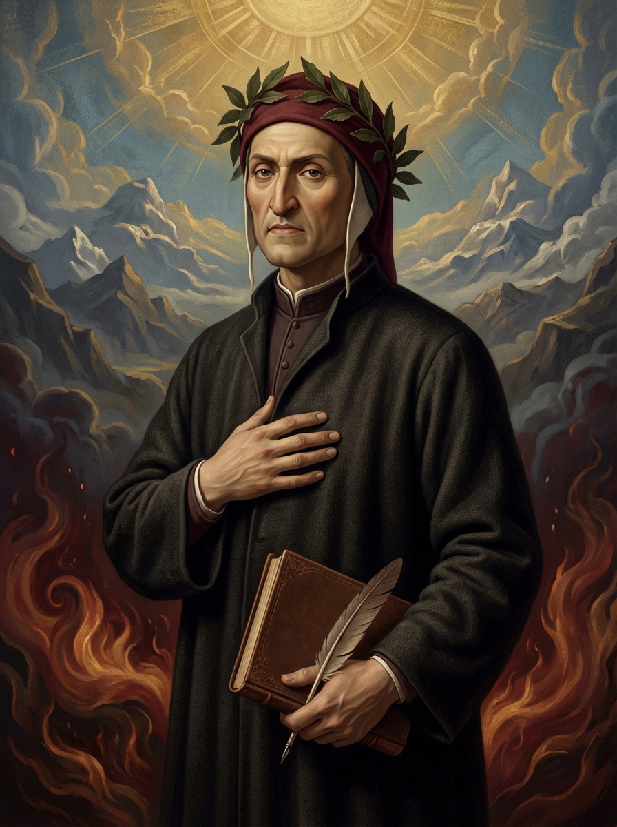 Portrait of Dante Alighieri, Italian Poet