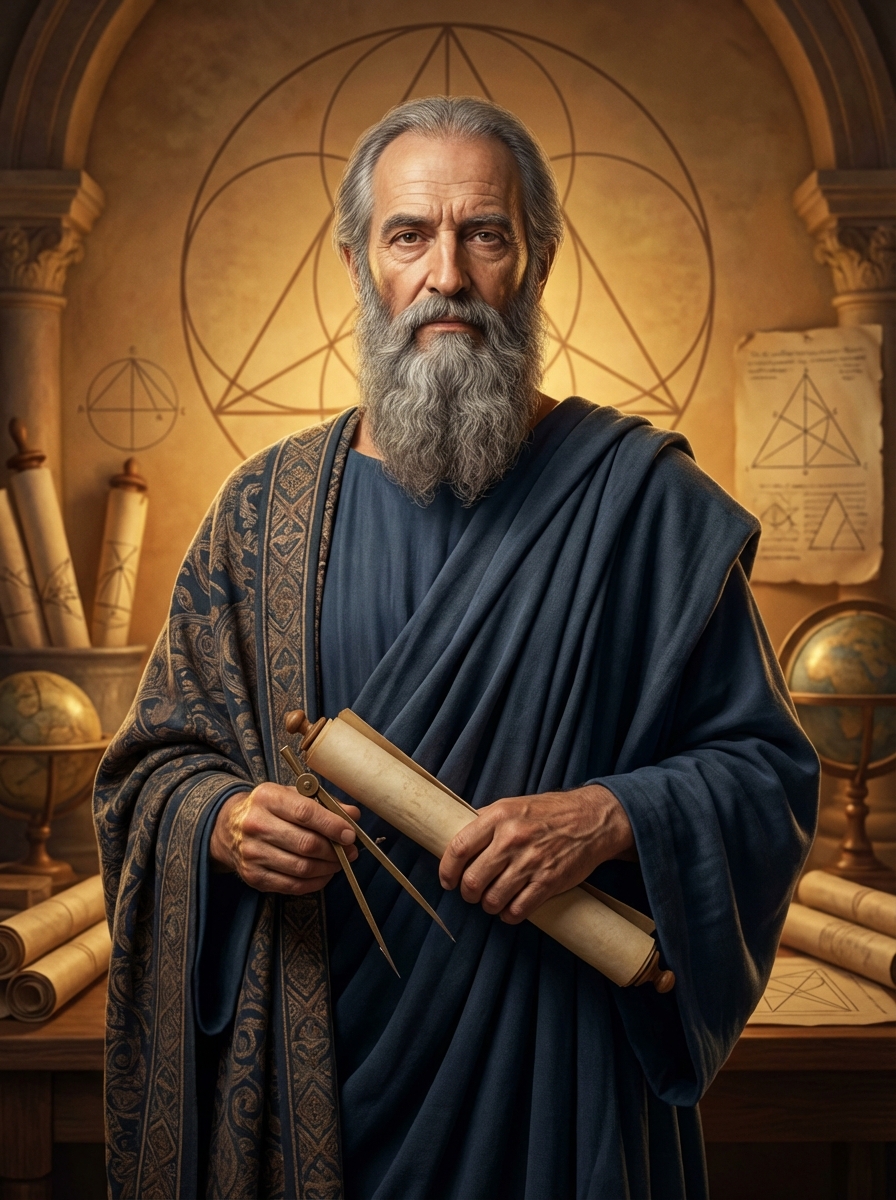 Portrait of Euclid, Greek Mathematician