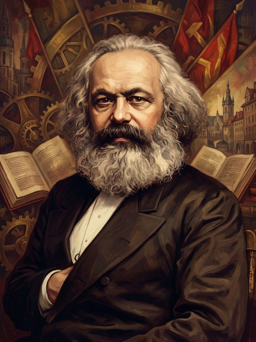 Portrait of Karl Marx, Philosopher & Revolutionary
