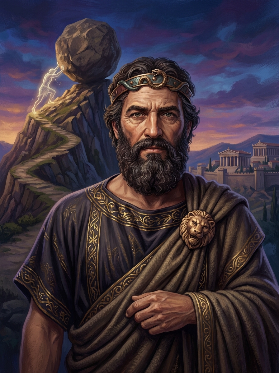 Portrait of Sisyphus, Greek Mythological King