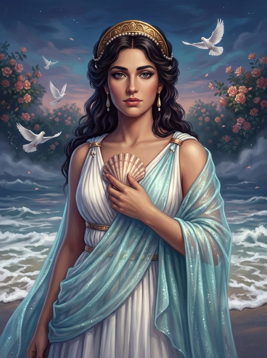 Portrait of Aphrodite, Greek Goddess of Love