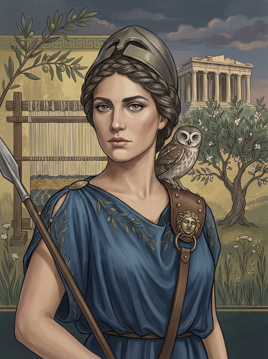Portrait of Athena, Goddess
