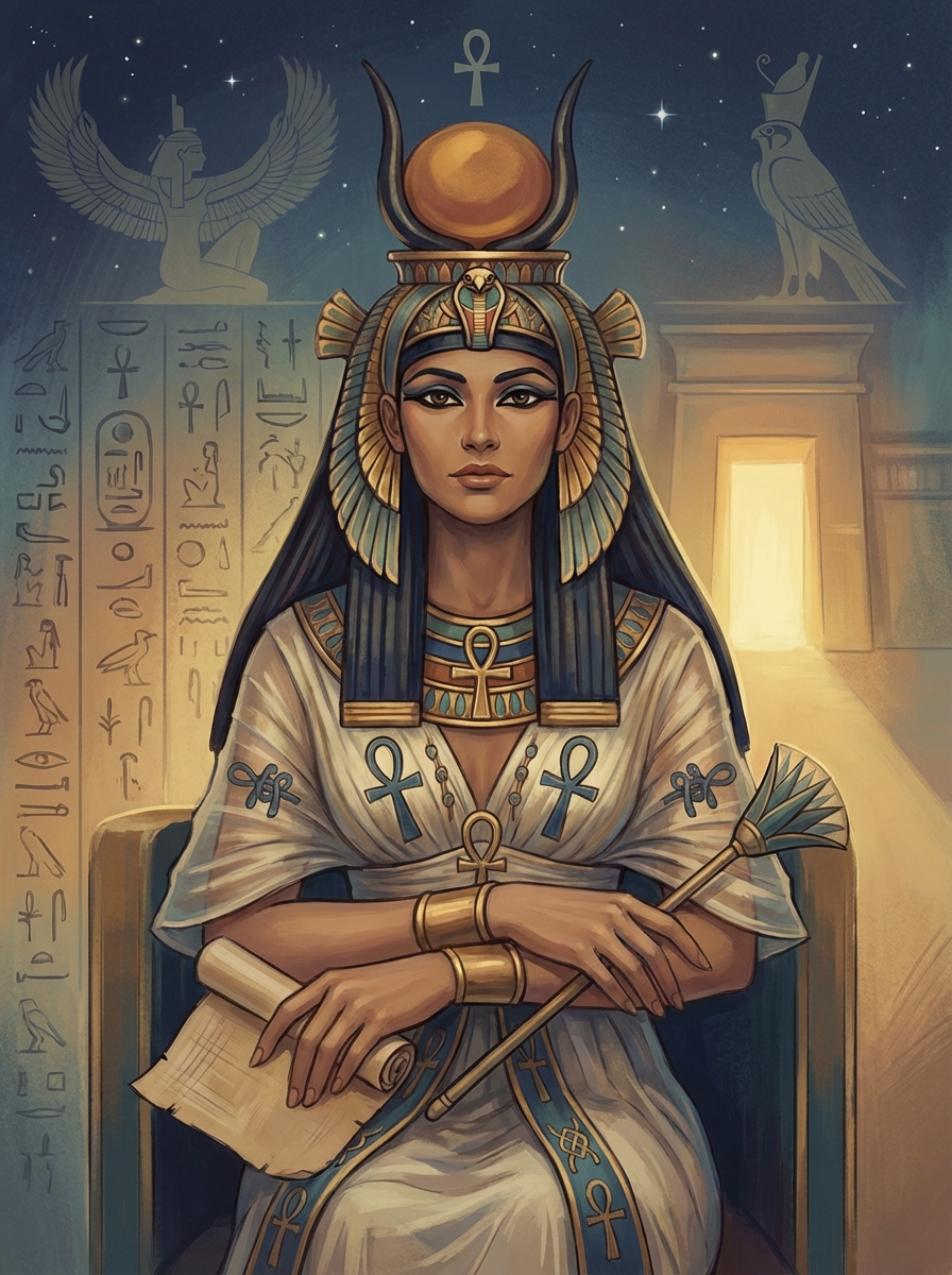 Portrait of Isis, Egyptian Goddess of Magic