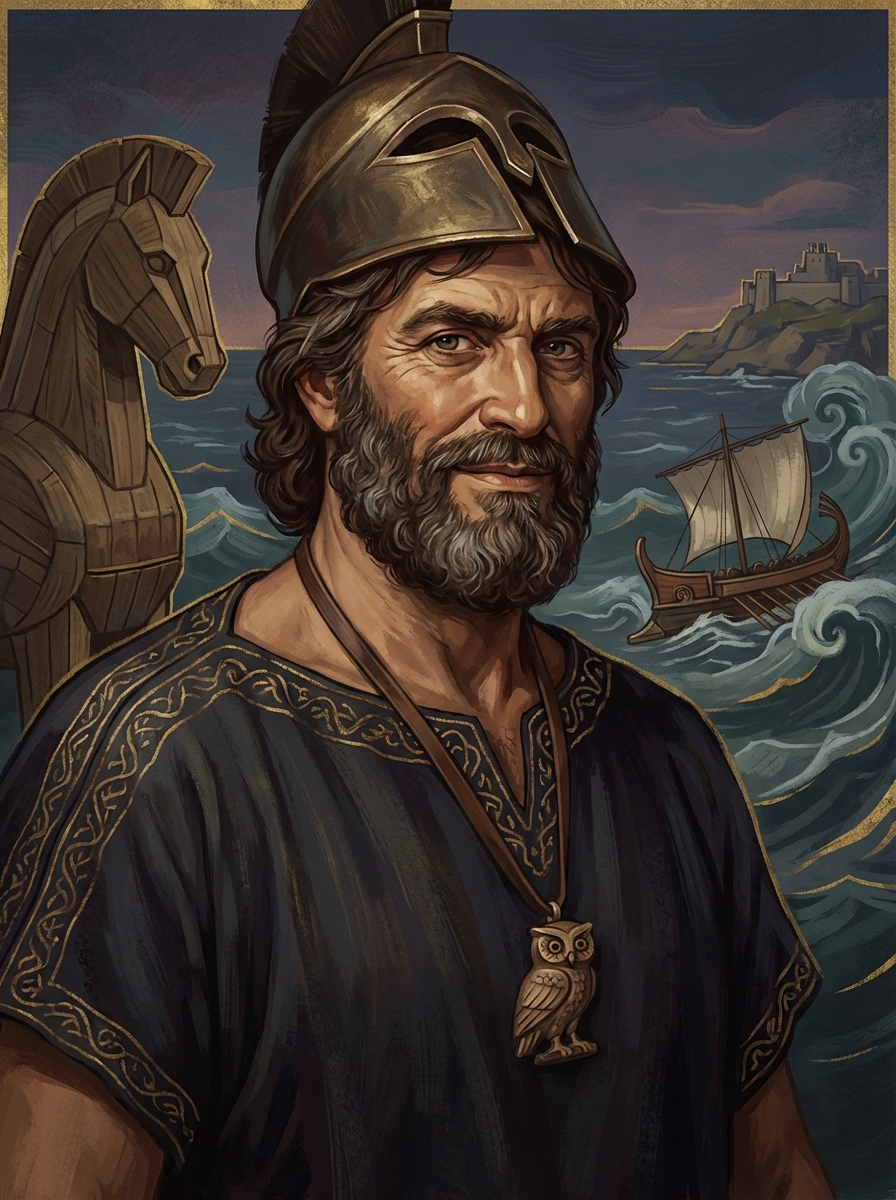 Portrait of Odysseus, Greek Hero