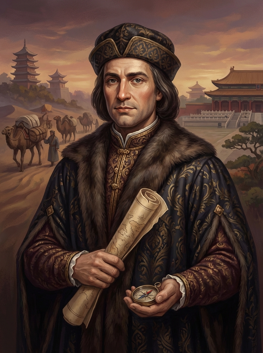 Portrait of Marco Polo, Explorer