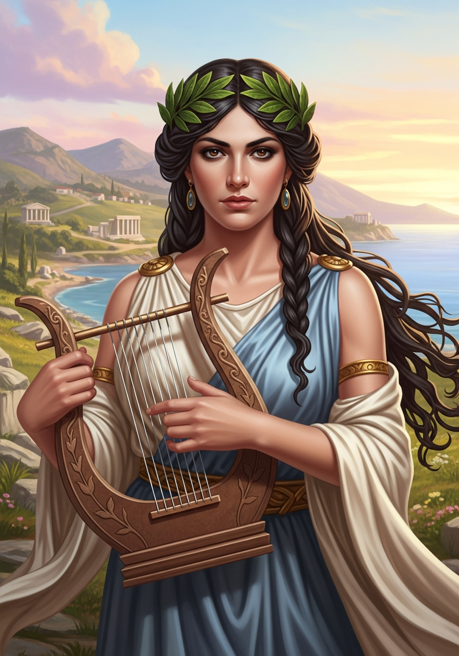 Portrait of Sappho, Lyric Poetess