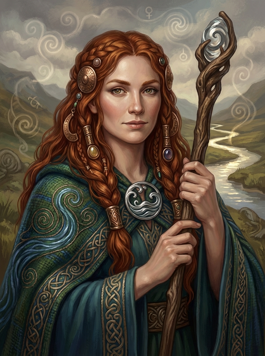 Portrait of Danu, Celtic Mother Goddess
