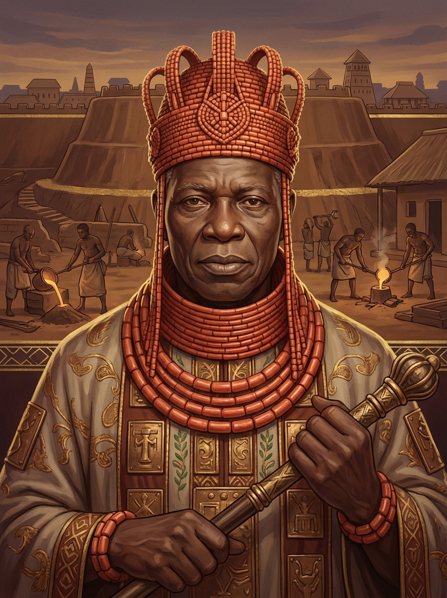 Portrait of Oba Ewuare the Great, Reformer King of Benin