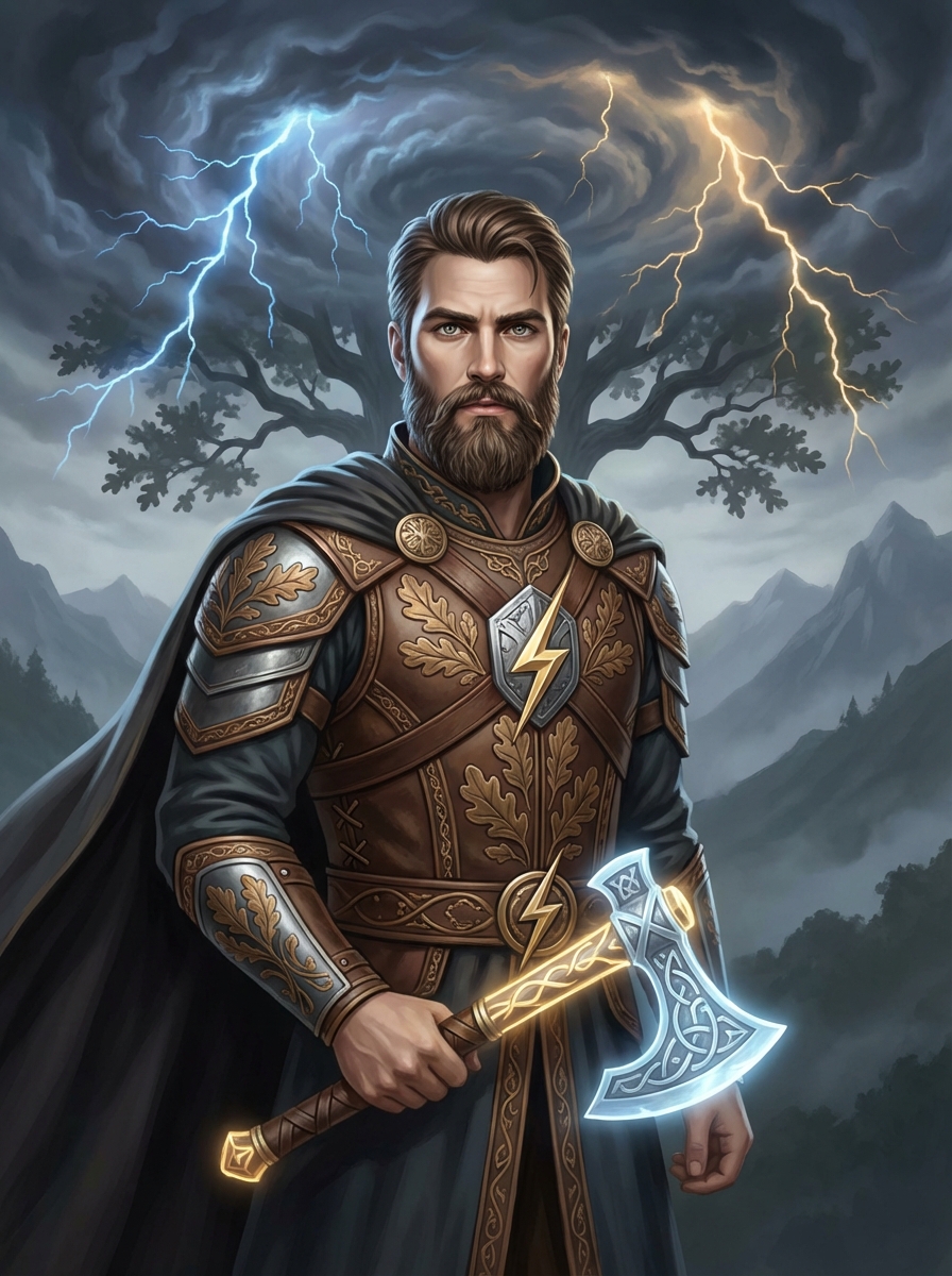 Portrait of Perun, Thunder God