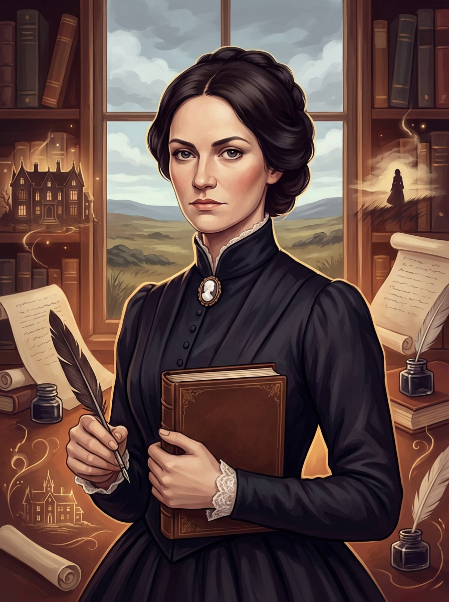 Portrait of Charlotte Brontë, English Novelist