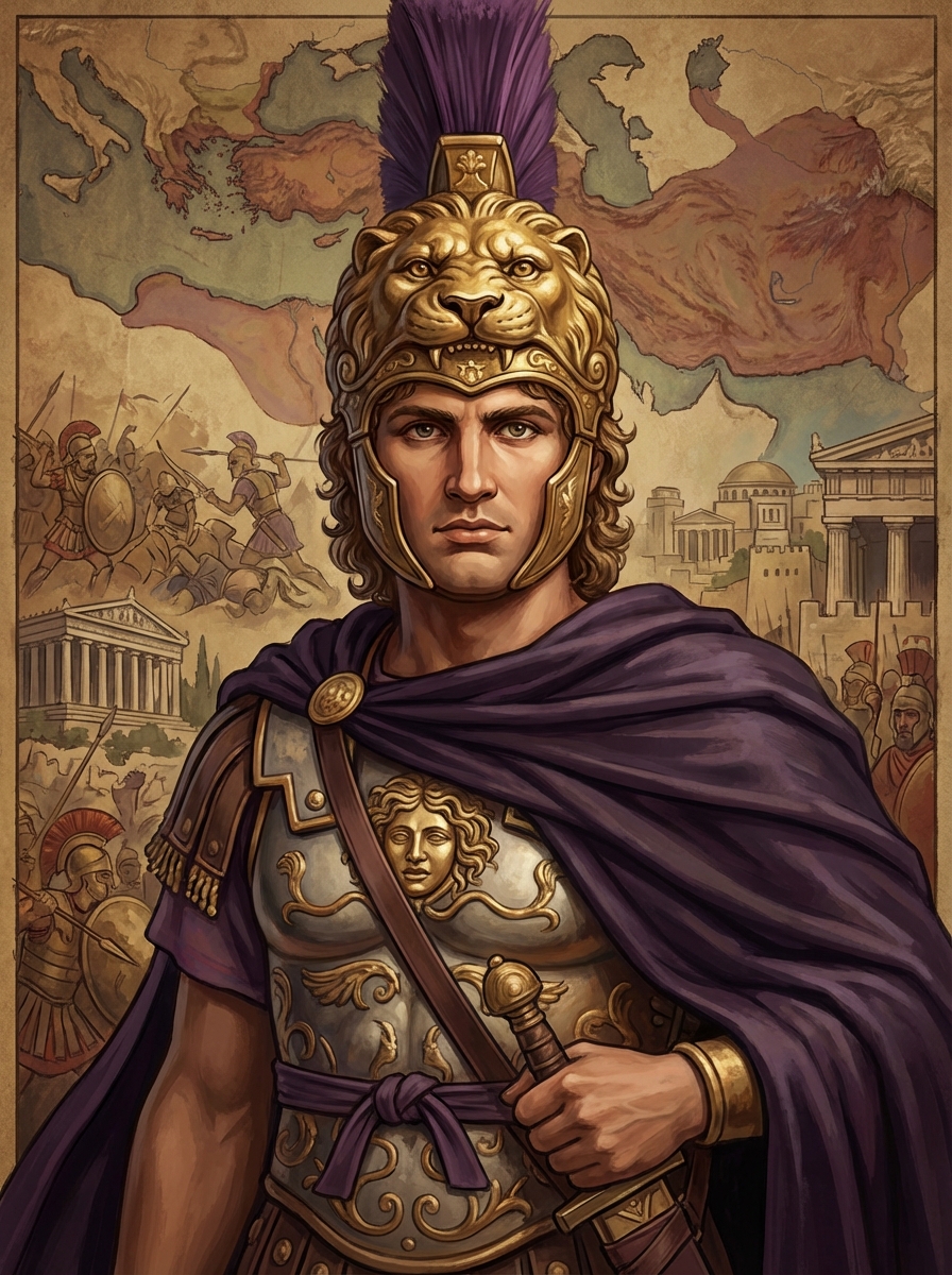 Portrait of Alexander the Great, Conqueror & King