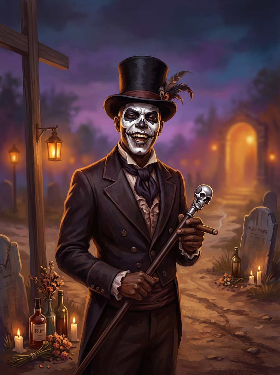 Portrait of Baron Samedi, Lord of the Dead