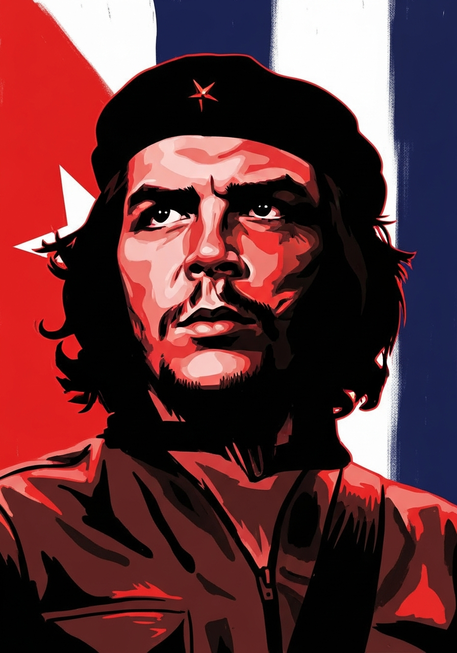 Portrait of Che Guevara, Revolutionary Icon
