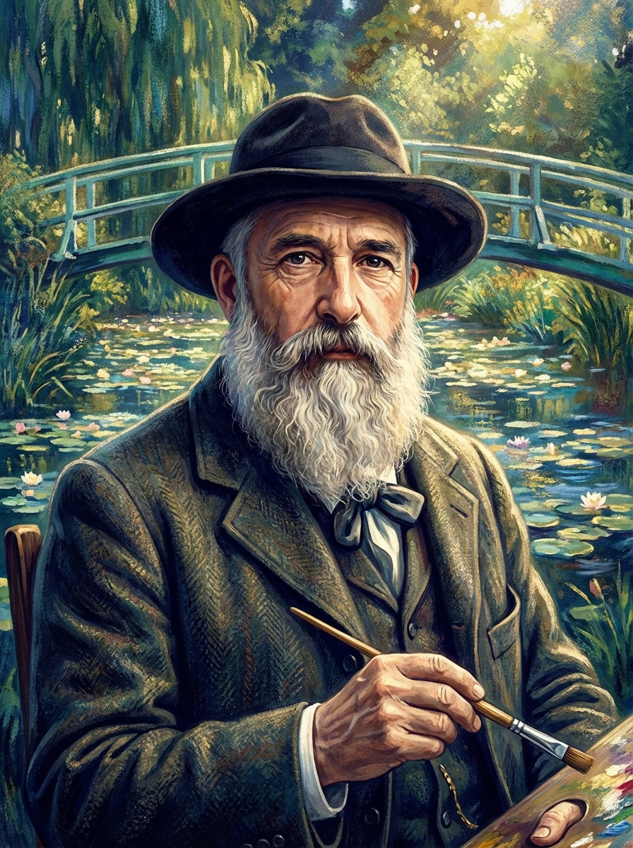 Portrait of Claude Monet, Impressionist