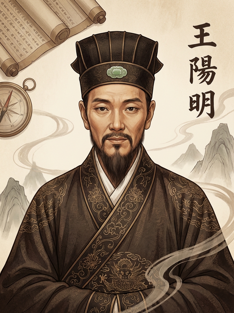 Portrait of Wang Yangming, Neo-Confucian Philosopher