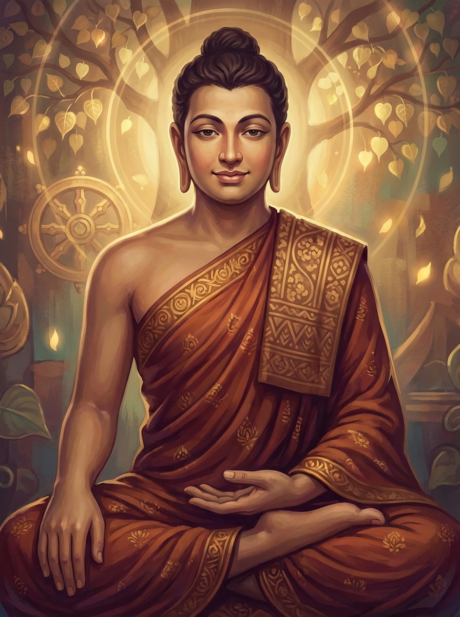 Portrait of Buddha, Spiritual Teacher