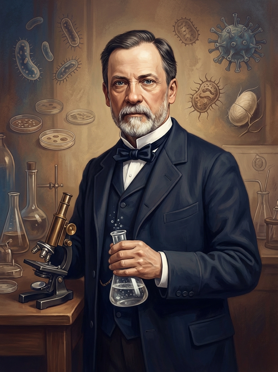 Portrait of Louis Pasteur, Microbiologist