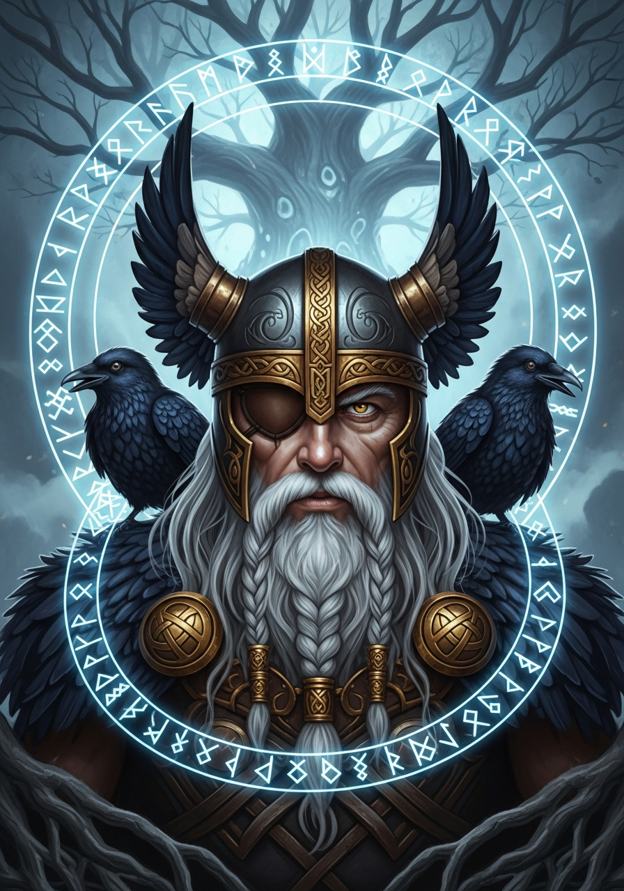 Portrait of Odin, Allfather