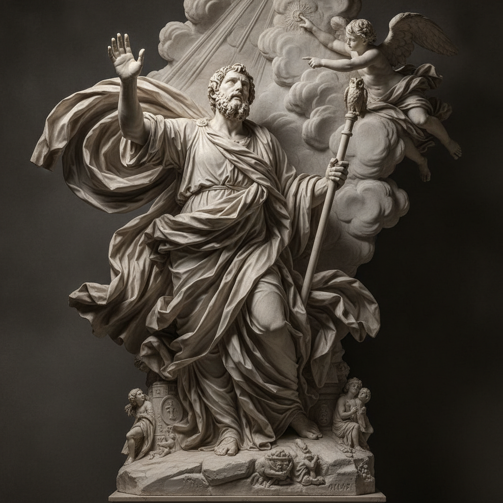 The Ecstasy of the Stoic Sovereign by Gian Lorenzo Bernini