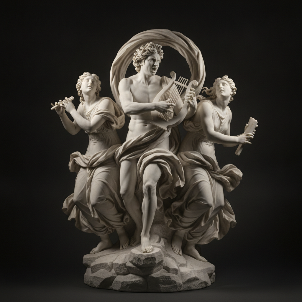 Ecstasy of Apollo and the Muses by Gian Lorenzo Bernini