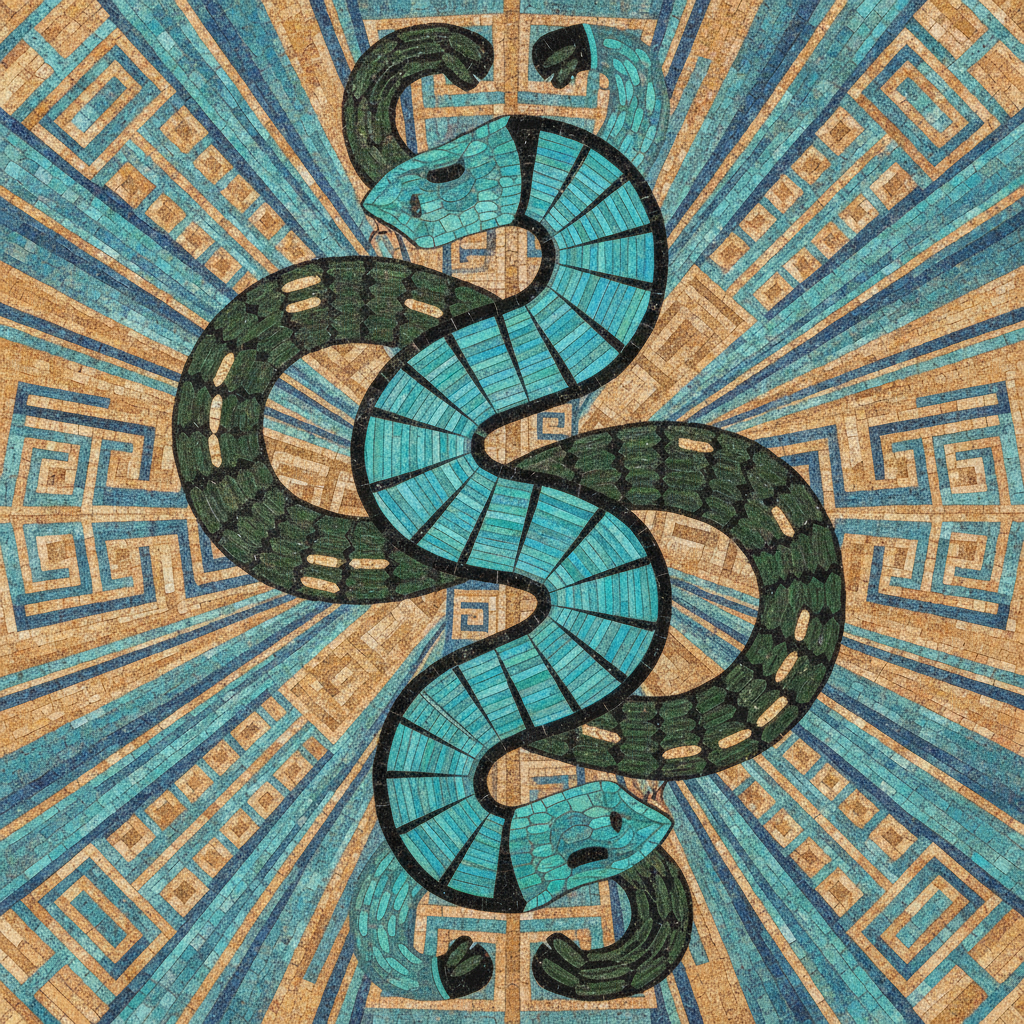 The Serpent's Gaze Untamed by Quetzalcoatl