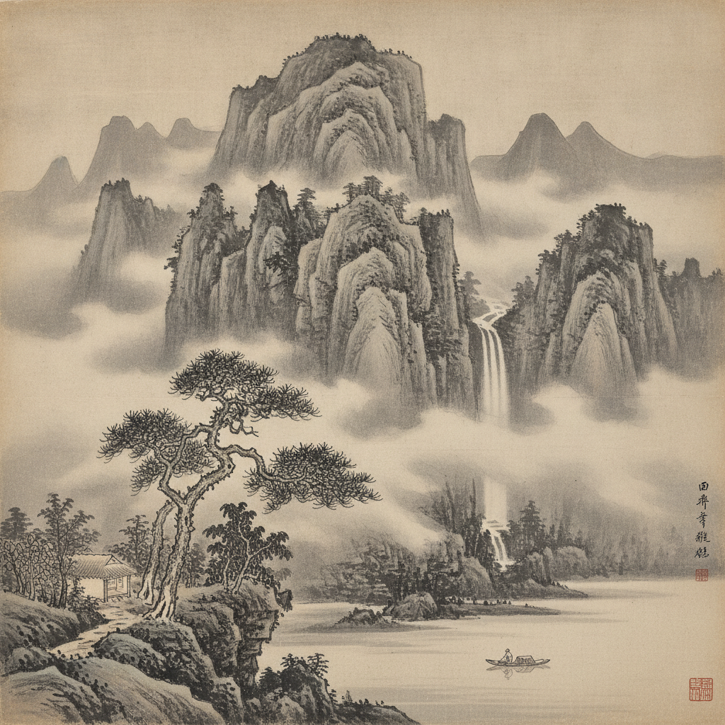 The Pristine Mountain and the Flowing Qi by Zhu Xi