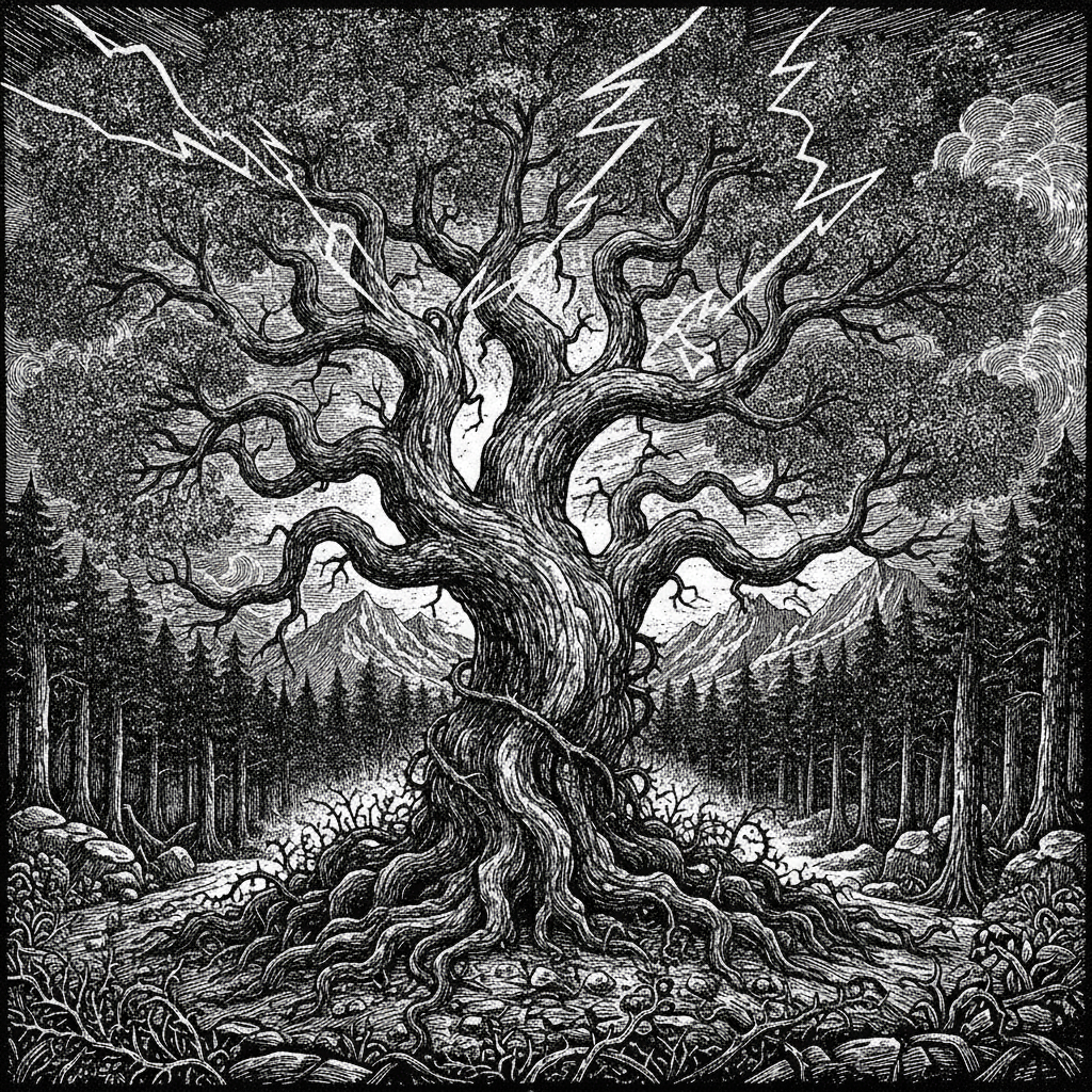 The Thunder-Oak and the Briar by Brothers Grimm