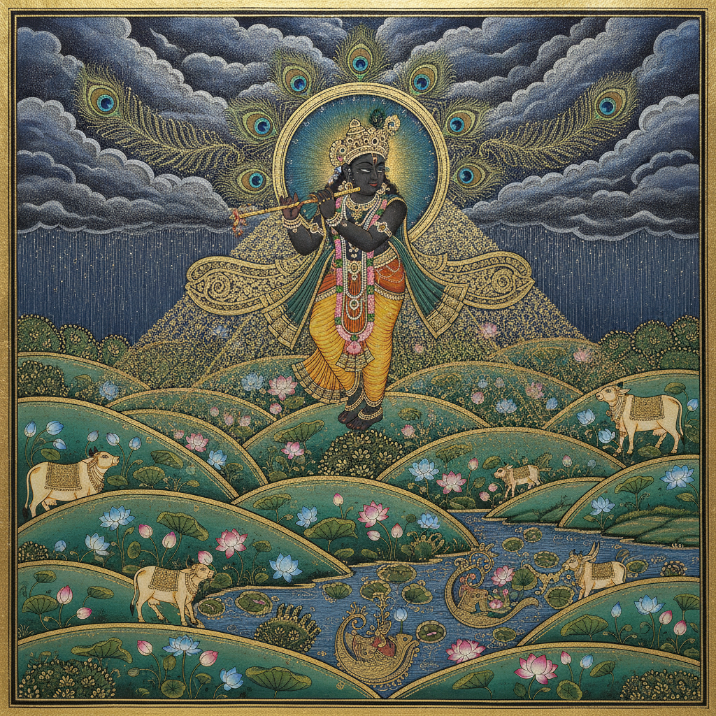 Monsoon Melody of the Cosmic Waters by Krishna