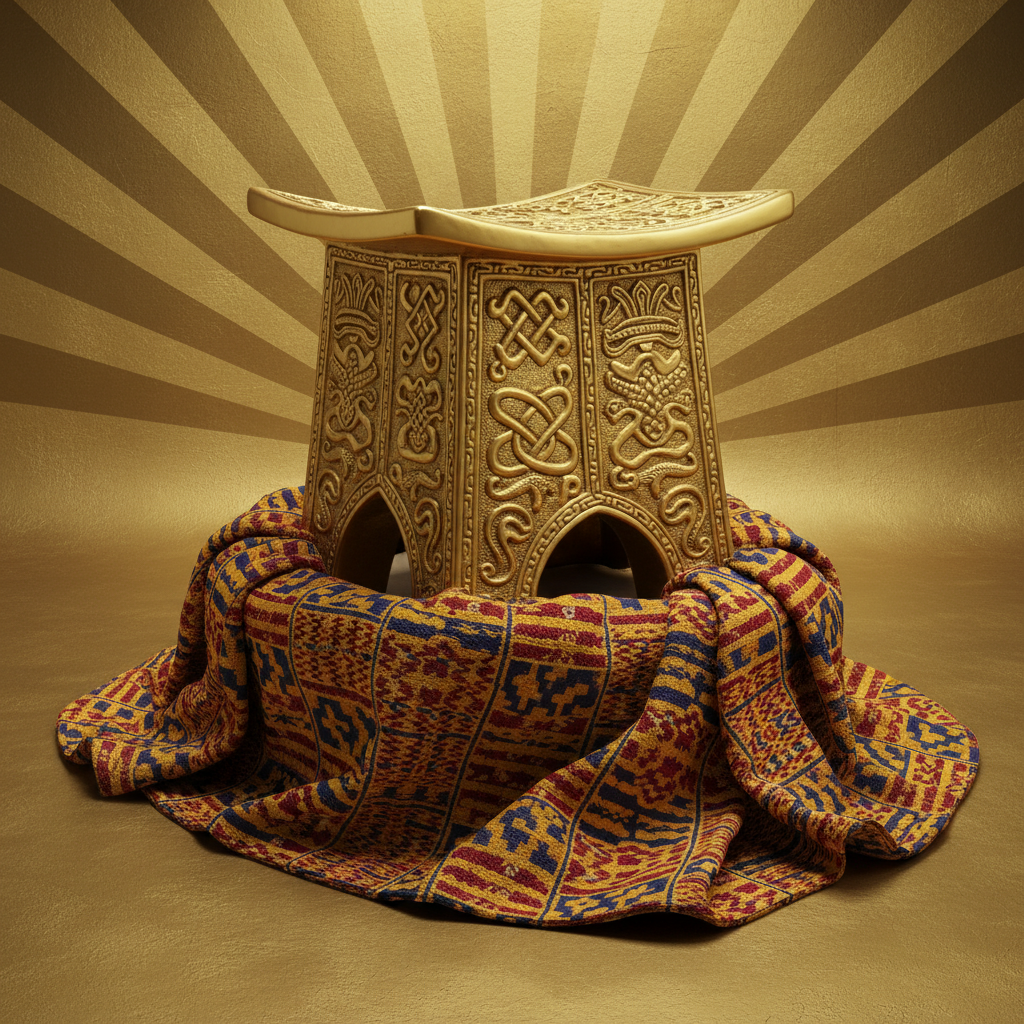 The Golden Stool's Woven Dominion by Osei Tutu