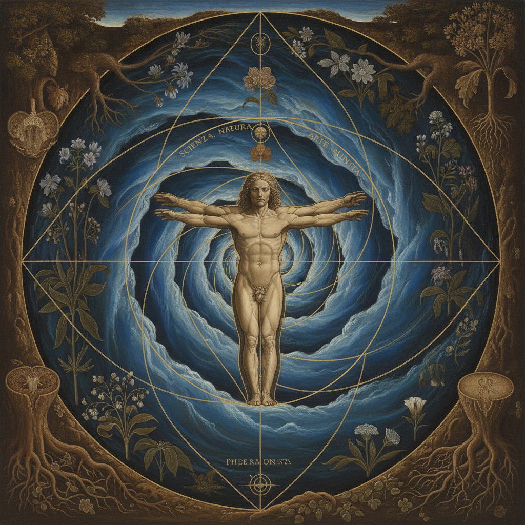 The Anatomical Harmony of the Flowing Tide by Leonardo da Vinci
