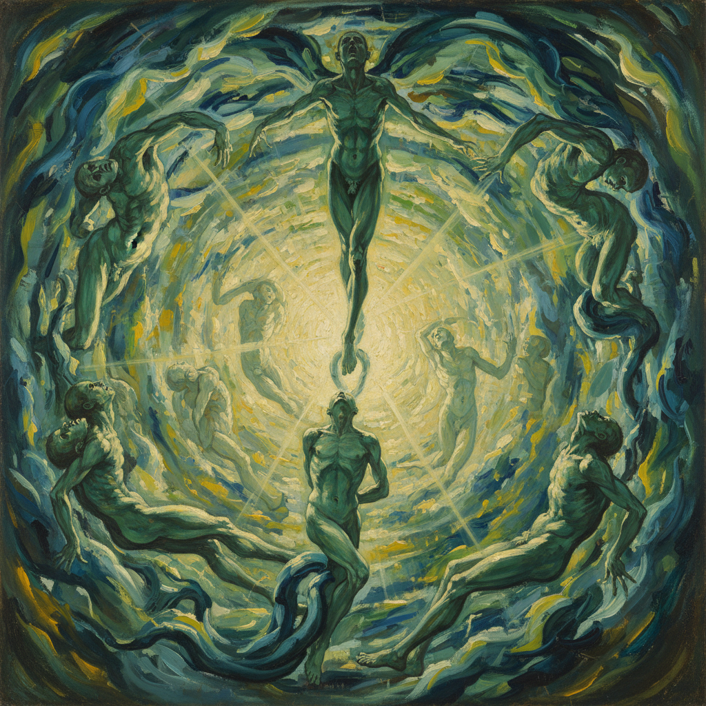 The Vortex of Genesis: Unseen Fire of the Soul's Ascent by El Greco