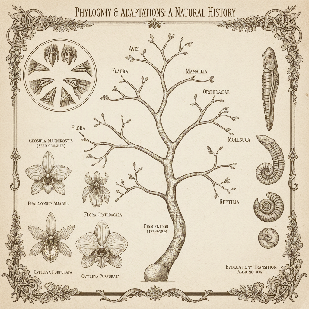 PHYLOGNIY & ADAPTATIONS: A NATURAL HISTORY by Charles Darwin