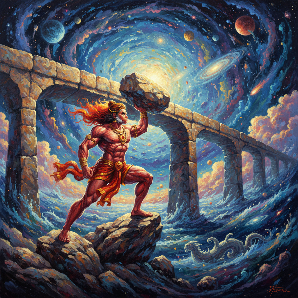 The Vermillion Anchor in Time's Ocean by Hanuman