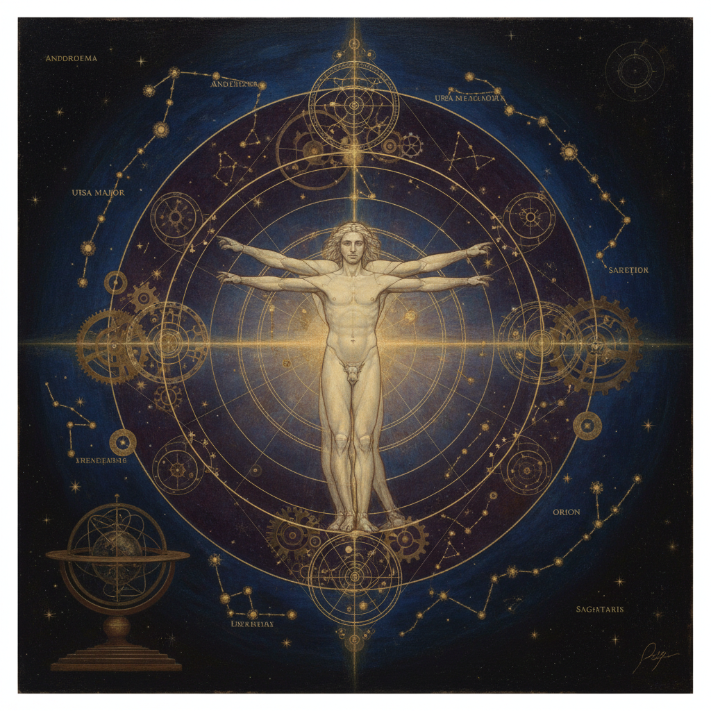 Man, Measure of the Cosmos by Leonardo da Vinci