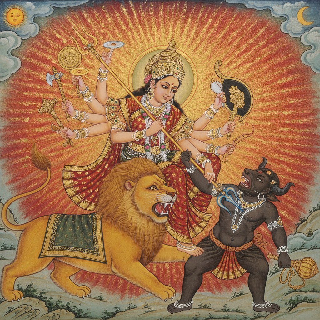 Radiant Vengeance of the Cosmic Mother by Durga